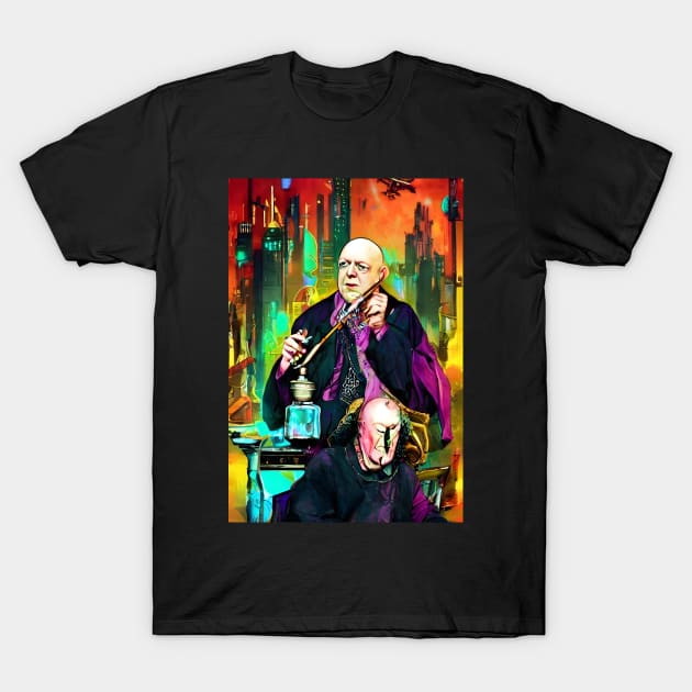 Cyberpunk Aleister Crowley The Great Beast of Thelema painted in a Surrealist and Impressionist style T-Shirt by hclara23